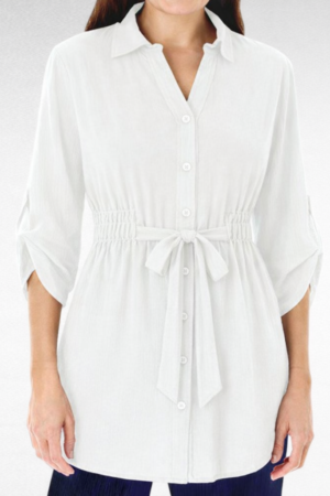 PL.501- Kermavalkoinen paita "Simply be"