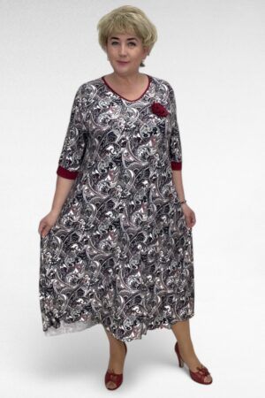 KL.621- Punasävyinen mekko "Sabex"