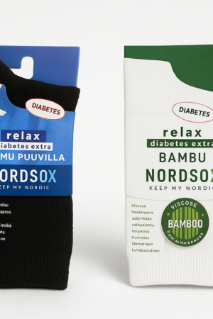 SU.002-Puuvilla tai bambusukat(diabetessukat) "Nordsox"