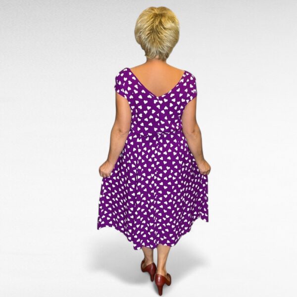 KL.619- Violetti sydänmekko "Scarlett&Jo" - Image 2