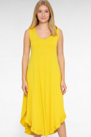KL.584- Yksivärinen hihaton kesämekko "Italy Moda", koko 40