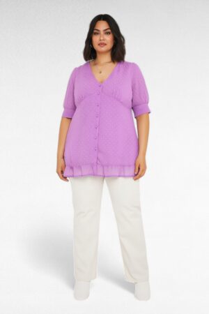 PL.416-Violetti sifonkitunika  vuorilla "Simply be"