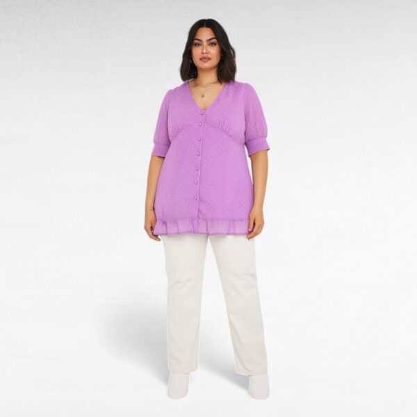 PL.416-Violetti sifonkitunika  vuorilla "Simply be"