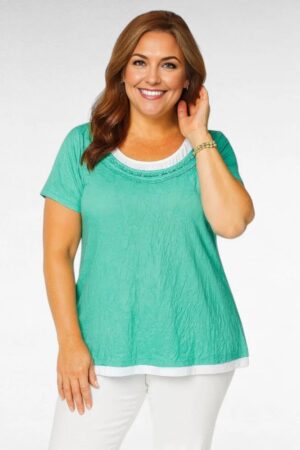 PL.228 - Minttuvihreä  tunika "Sheego"