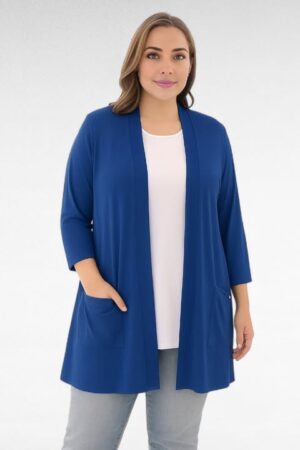 JA.713-Sininen tai musta taskullinen ohuet kardigaani "Päivi"