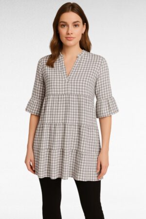 TU.670- Ruudullinen tunika "Goodlookin"