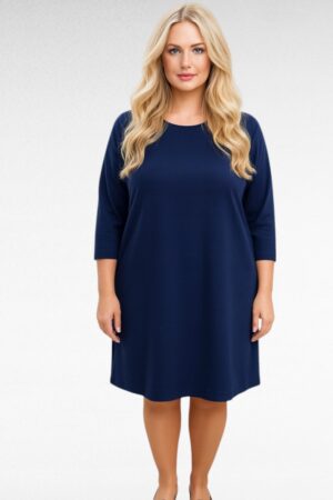 KL.513- Tummasininen mekko "Loviisa"