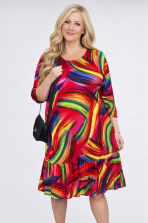 KL.630- Värikäs mekko "Gairy"