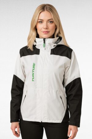 JO.046- Mustavalkoinen ulkoilutakki "Tunturi"