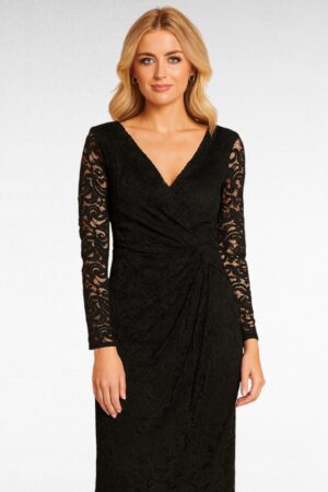 KL.618- Musta maksi- pitsimekko "Grace"