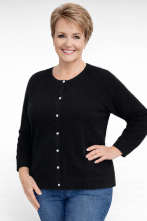 KU.608- Musta neule "Betty Barklay"