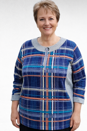 TU.667-Harmaa tunika taskuilla "Sabex"