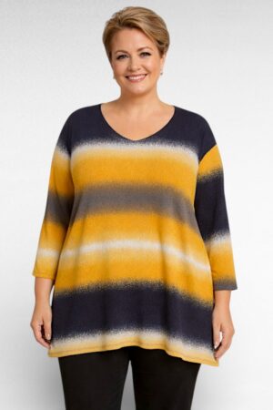 TU.675-Vaakaraidallinen pusero "Kaija"