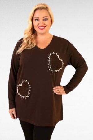 KU.622-Pusero sydänkoristeella "Womanary"