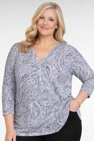 PL.210-Sinivalkoinen arkipusero "INP Shop"