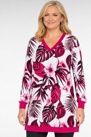 Pitkä  plussakoko samettipusero "Anu"(TU.627)