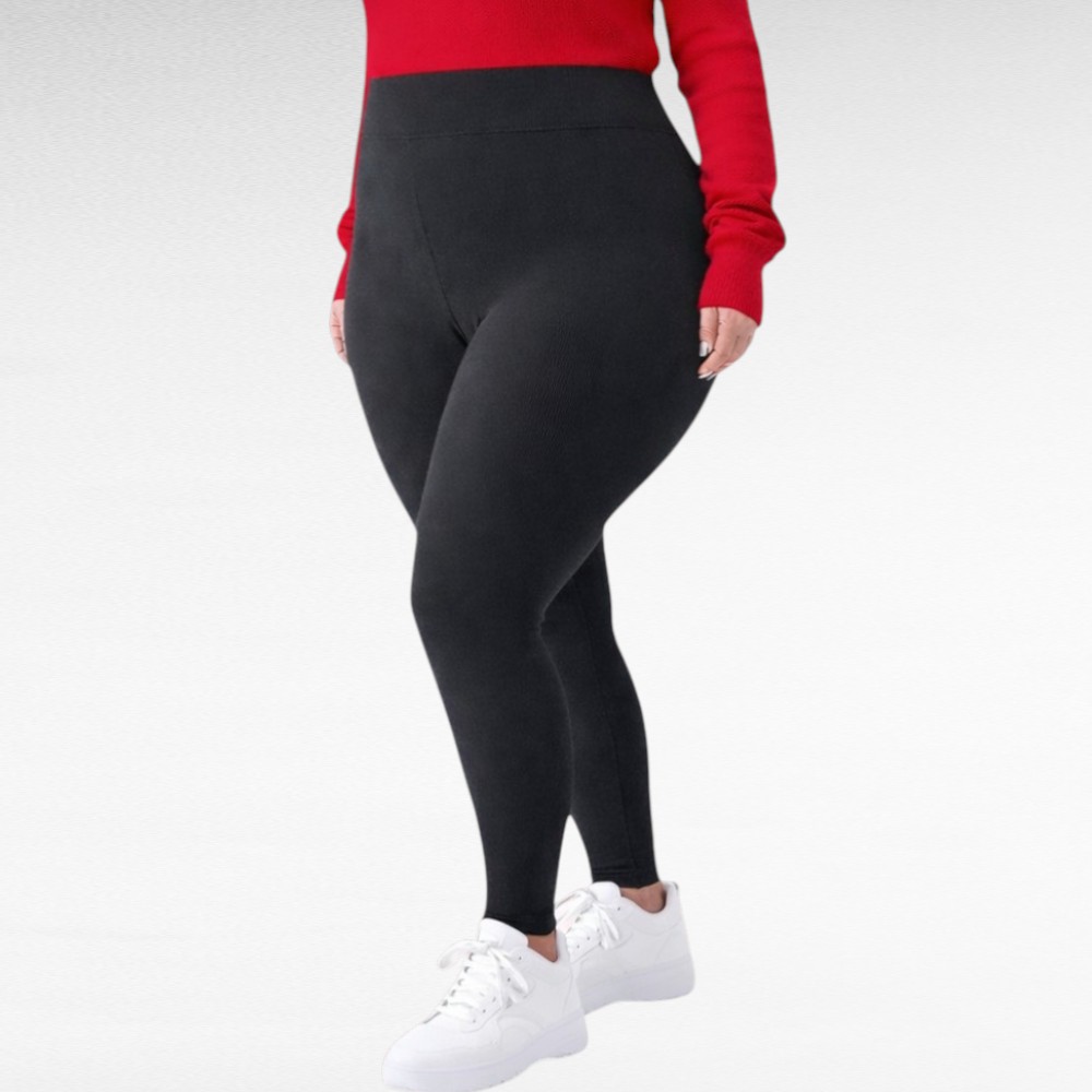 Mustat pluskoko bambuleggingsit "FYV"(PY.153)