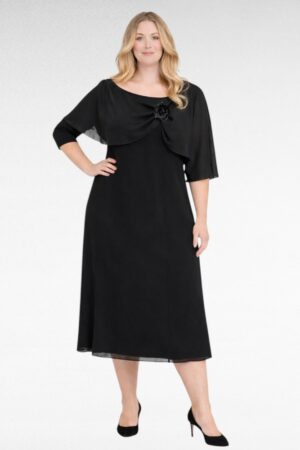 KL.635-Musta juhlamekko"Carolin"