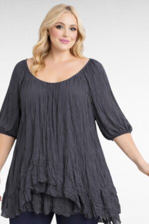 TU.699- Tummaharmaa tunika "Adeele"